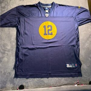 Reebok Navy Blue NFL Football Jersey Patch Detail